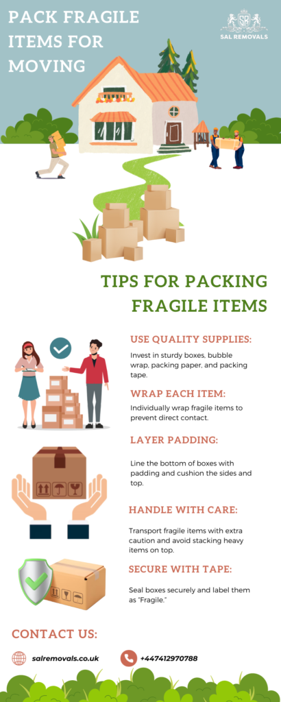 pack fragile items for moving